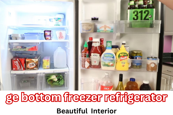 ge bottom freezer refrigerator with ice maker
